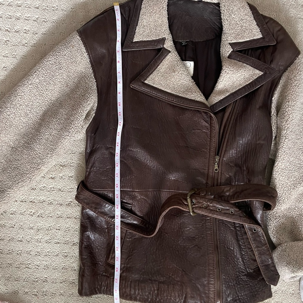 Vintage VAKKO Sport 100% Leather and Shearling Jacket - Picture 7 of 8